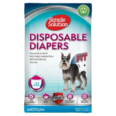 Simple Solution Disposable narttusuojat 12kpl (M)