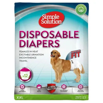 Simple Solution Disposable narttusuojat 12kpl (XXL)