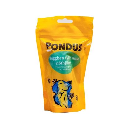 Pondus-puruluut naudansydäntäytteellä, 2 kpl, koko M