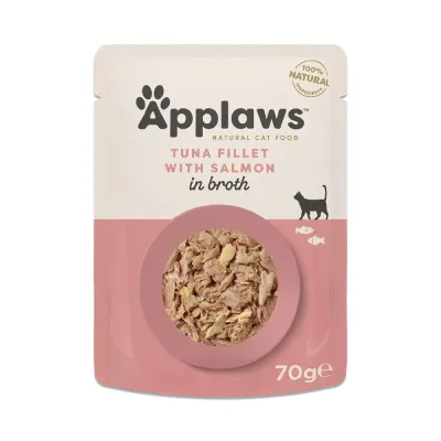 Applaws Tonnikalafilee ja lohi liemessä 70 g