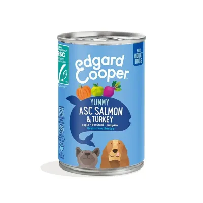 Edgard & Cooper Dog Salmon & Turkey (400 g), kuva 1 / 1