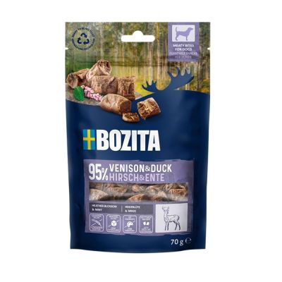 Bozita Meaty Bites Peura&Ankka 70g herkku koiralle
