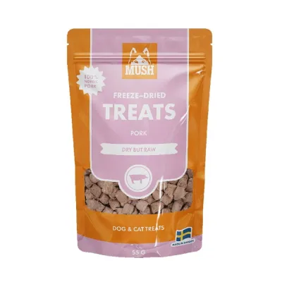 MUSH Freeze-Dried Possu 55g herkku koiralle