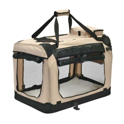 Koiran kangashäkki Little&Bigger SoftKennel, hiekka (49,5x34,5x35cm)