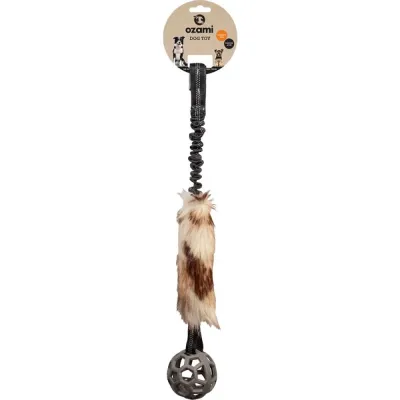 Ozami Play-N-Tug Faux Fur vetolelu verkkopallolla 65 cm