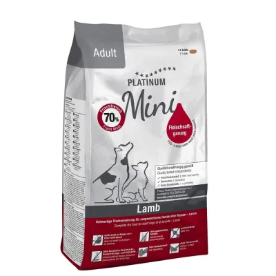 Platinum Mini Adult Lamb+Rice 900 g, kuva 1 / 1
