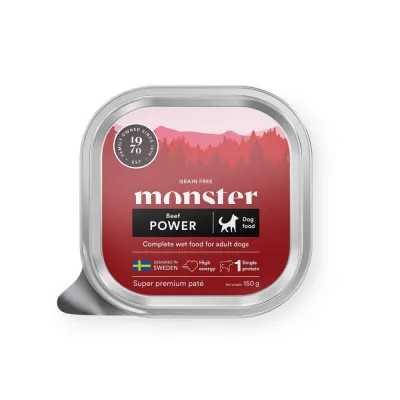 Monster Pet Food Monster Dog Power Beef Patee 150 g, kuva 1 / 1