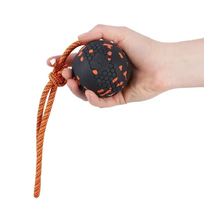 Non-stop Dogwear Non-Stop Dog ball on rope (70x70mm), kuva 1 / 1