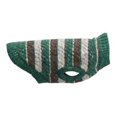Basic Recy Stripe neule, vihreä (50), kuva 1 / 1