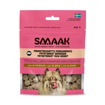 SMAAK Pakastekuivattu possuherkku koiralle 45g, kuva 1 / 1
