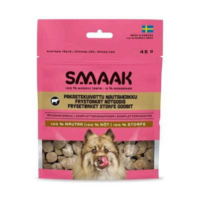 SMAAK Pakastekuivattu nautaherkku koiralle 45g