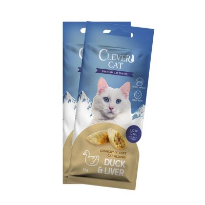 Clever Cat Pillows ankka & maksa 30 g
