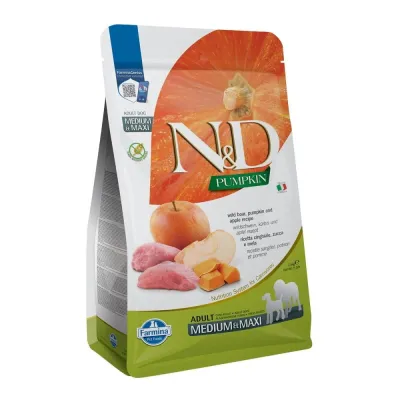 Farmina N&D Dog Pumpkin Wild Boar & Apple M/L (2,5 kg), kuva 1 / 1