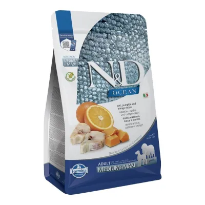 Farmina N&D Dog Ocean Cod, Pumpkin & Orange M/L (2,5 kg), kuva 1 / 1