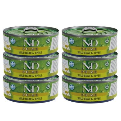 Farmina N&D Cat Prime Wild Boar & Apple 6 x 70 g