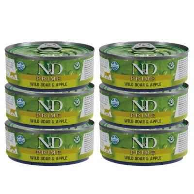Farmina N&D Cat Prime Wild Boar & Apple 6 x 70 g