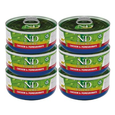 Farmina N&D Cat Prime Chicken & Pomegranate 6x70g