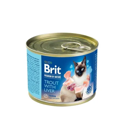 Brit Premium by Nature Cat Taimen & Maksa 200 g, kuva 1 / 1