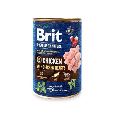 Brit Premium by Nature Dog Kana & Sydän 400 g