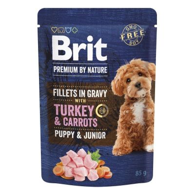 Brit Premium by Nature Dog Puppy & Junior Kalkkuna & Porkkana 85 g
