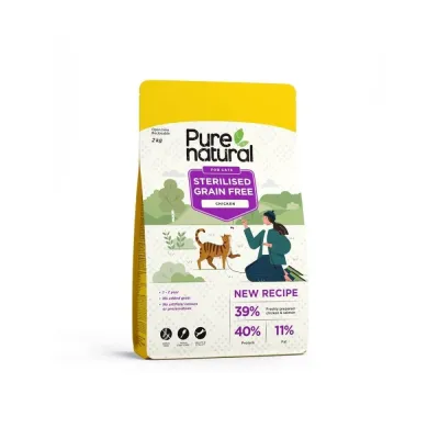 Purenatural Cat Grain Free Sterilised Chicken (2 kg), kuva 1 / 1