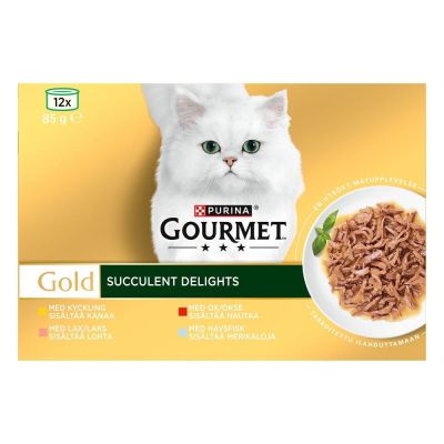 Gourmet Gold Succulent Delights 12x85g
