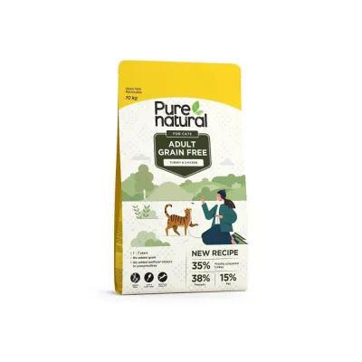 Purenatural Cat Adult Grain Free Turkey & Chicken (10 kg), kuva 1 / 1
