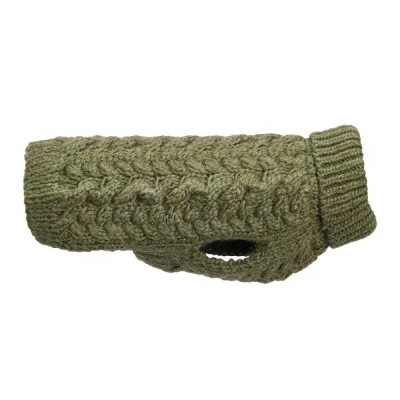 Basic Wool -neule koiralle sammaleenvihreä (30), kuva 1 / 1