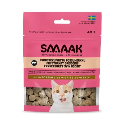 SMAAK Pakastekuivattu possuherkku kissalle 45g, kuva 1 / 1