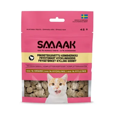 SMAAK Pakastekuivattu kanaherkku kissalle 45g