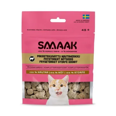SMAAK Pakastekuivattu nautaherkku kissalle 45g