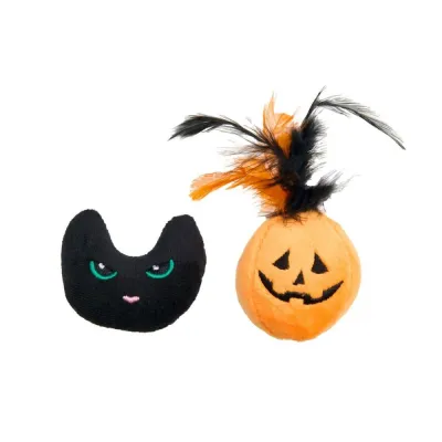 Little&Bigger Happy Halloween kissanpää & kurpitsalyhty 2-pack, kuva 1 / 1