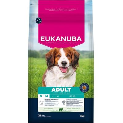 Eukanuba Adult Small & Medium Breed Lamb & Rice (3 kg)
