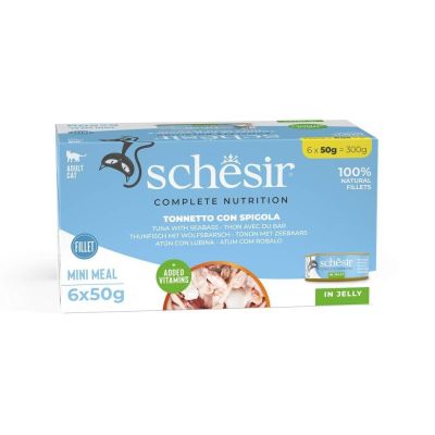 Schesir C&B Tuna sea bass in Jelly 6 x 50 g multipack