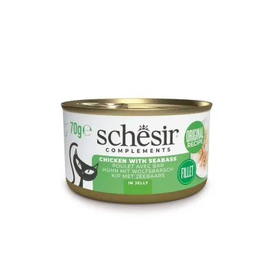 Schesir Complements Chicken with seabass in Jelly 70 g