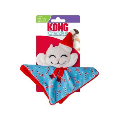 Kong Holiday25 Crackles Santa Kitty