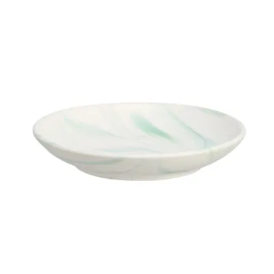 Basic Marble keraaminen lautanen (Vihreä)