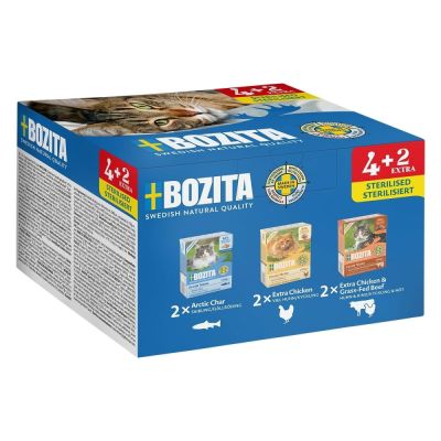 Bozita Cat Tetra Mixpack sterilised 6 x 370 g
