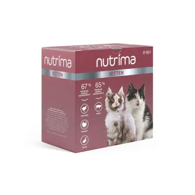 Nutrima Kitten Multipack 8 x 85 g, kuva 1 / 1
