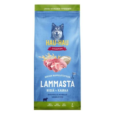 Hau-Hau Champion Lammas, riisi ja kaura (2 kg)
