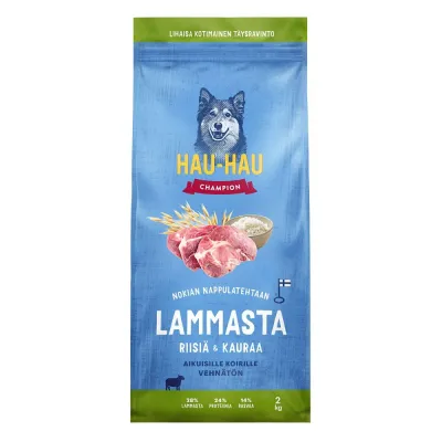 Hau-Hau Champion Lammas, riisi ja kaura (2 kg)