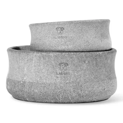 Laboni Rocky vuolukivi design ruokakulho - Harmaa, 500 ml