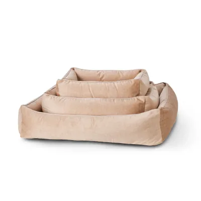 Laboni Classic Glam koiranpeti - Samettinen, Hiekka / S (68 x 55 x 20cm), kuva 1 / 1