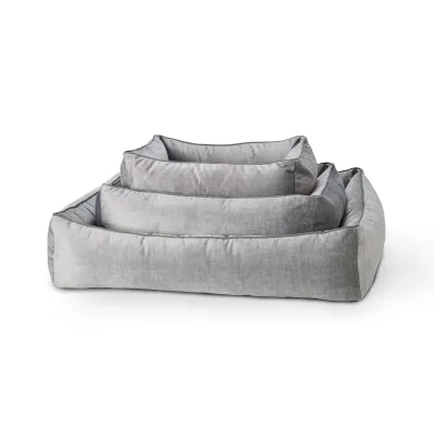 Laboni Classic Glam koiranpeti - Samettinen, Hopea / L (112 x 95 x 25cm), kuva 1 / 1