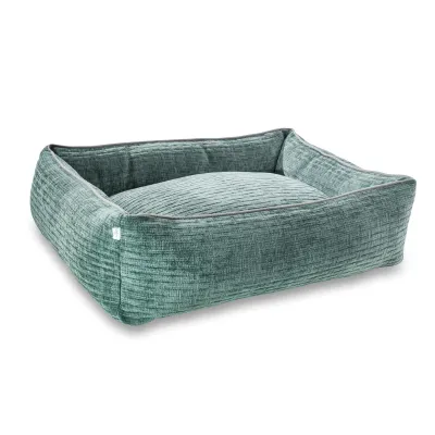 Laboni Classic Nova koiranpeti - Vakosamettikuvio, Turkoosi / L (112 x 95 x 25cm), kuva 1 / 1