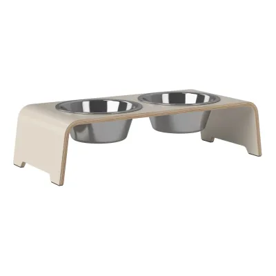 dogBar® Classic korotettu ruokakuppiteline - Kashmir, M-small / Ruostumaton teräs, kuva 1 / 1