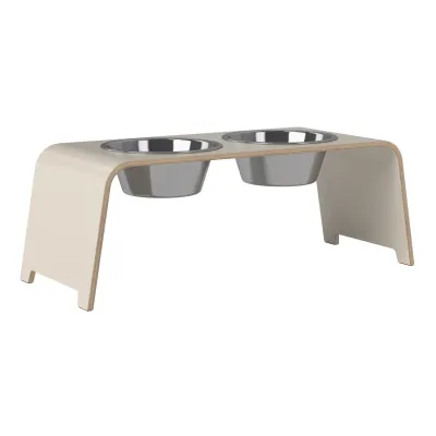 dogBar® Classic korotettu ruokakuppiteline - Kashmir, L / Ruostumaton teräs, kuva 1 / 1
