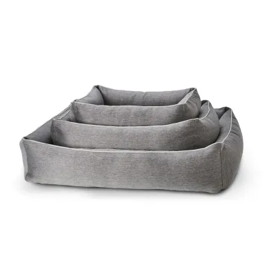 Laboni Classic Uno koiranpeti - Verhoiltu, Teräksenharmaa / M (85 x 66 x 22cm), kuva 1 / 1