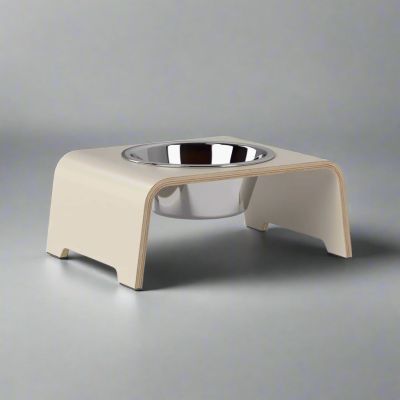 dogBar® Single korotettu ruokakuppi - Kashmir, M-small / Ruostumaton teräs