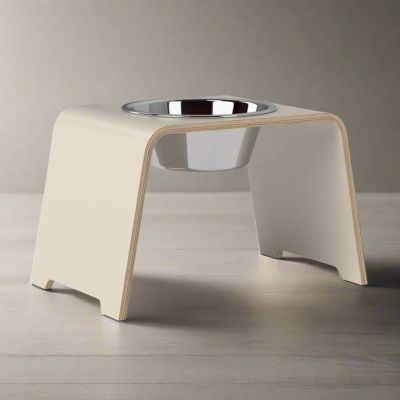 dogBar® Single korotettu ruokakuppi - Kashmir, M-large / Ruostumaton teräs